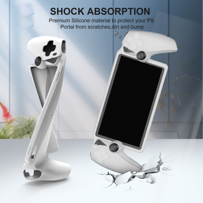 Silikonikuorikotelo PS5 Portal Handheld Game Consolille Iskunkestävä - valkoinen