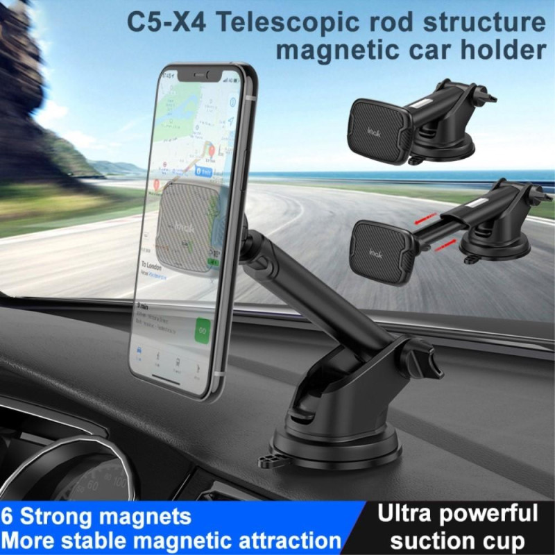IMAK Teleskopisk magnetisk bilholder Sugekopbeslag