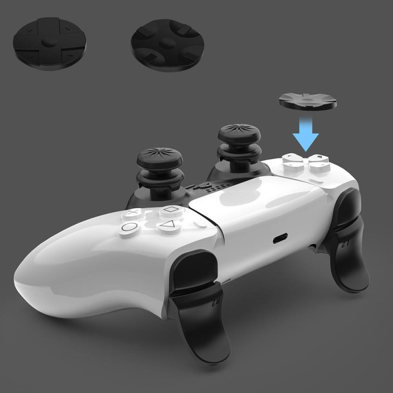 Til Playstation 5 PS5 Controller Tommelfingergreb Sticks L2 R2 Trigger Extender + D - pad - knapsæt