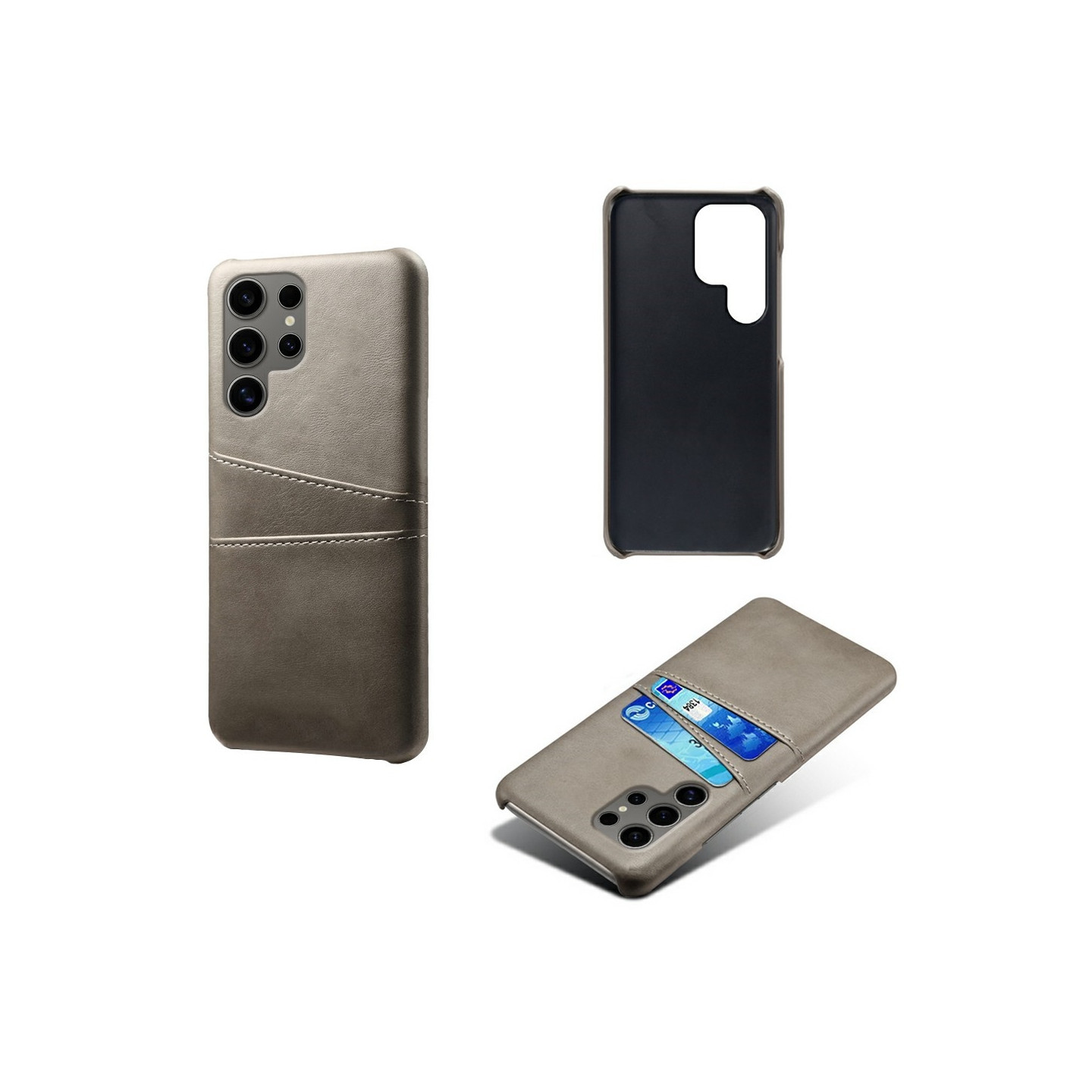 Samsung Galaxy S25 Ultra  KSQ Pu-Leather Coated Shell Hard Case