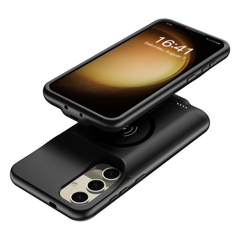 Til Samsung Galaxy S25 Opladningsetui Shell 10000mAh batteri kompatibel MagSafe