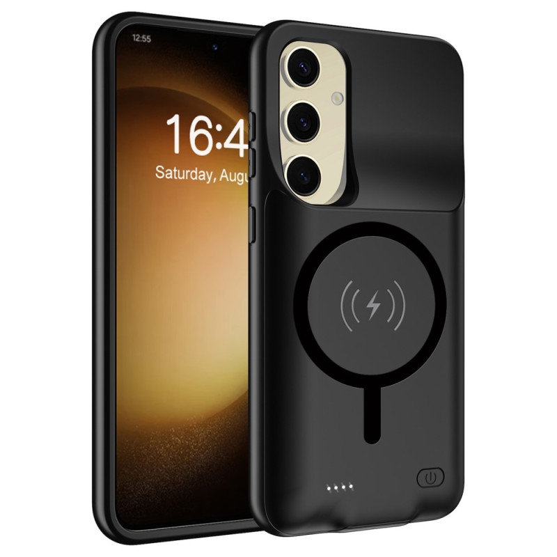 För Samsung Galaxy S25 Laddningsfodral Skal 10000mAh batteri kompatibelt MagSafe