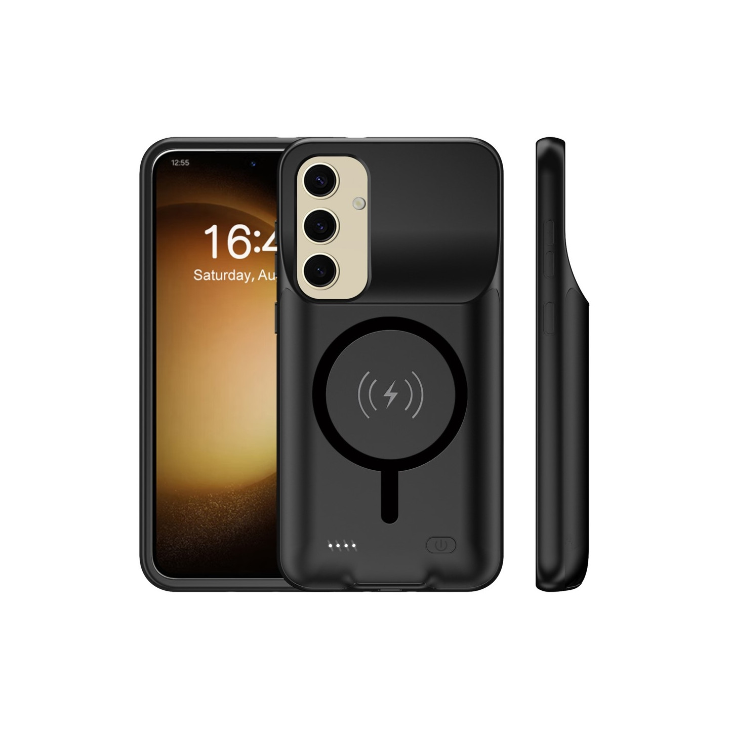 Samsung Galaxy S25+ (Plus) latauskotelolle Shell 10000mAh akkuyhteensopiva MagSafe