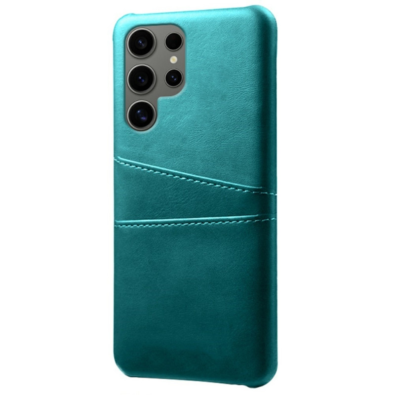 Samsung Galaxy S25 Ultra  KSQ Pu-Leather Coated Shell Hard Case