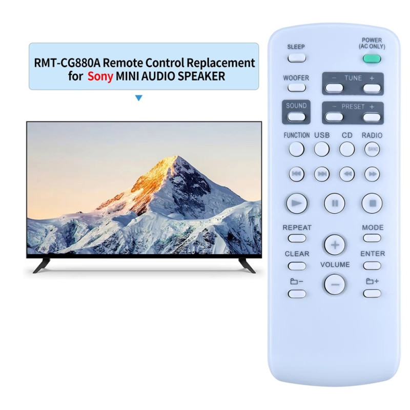 Fjernkontroll erstatning for RMT-CG880A for Sony DVD-forsterker