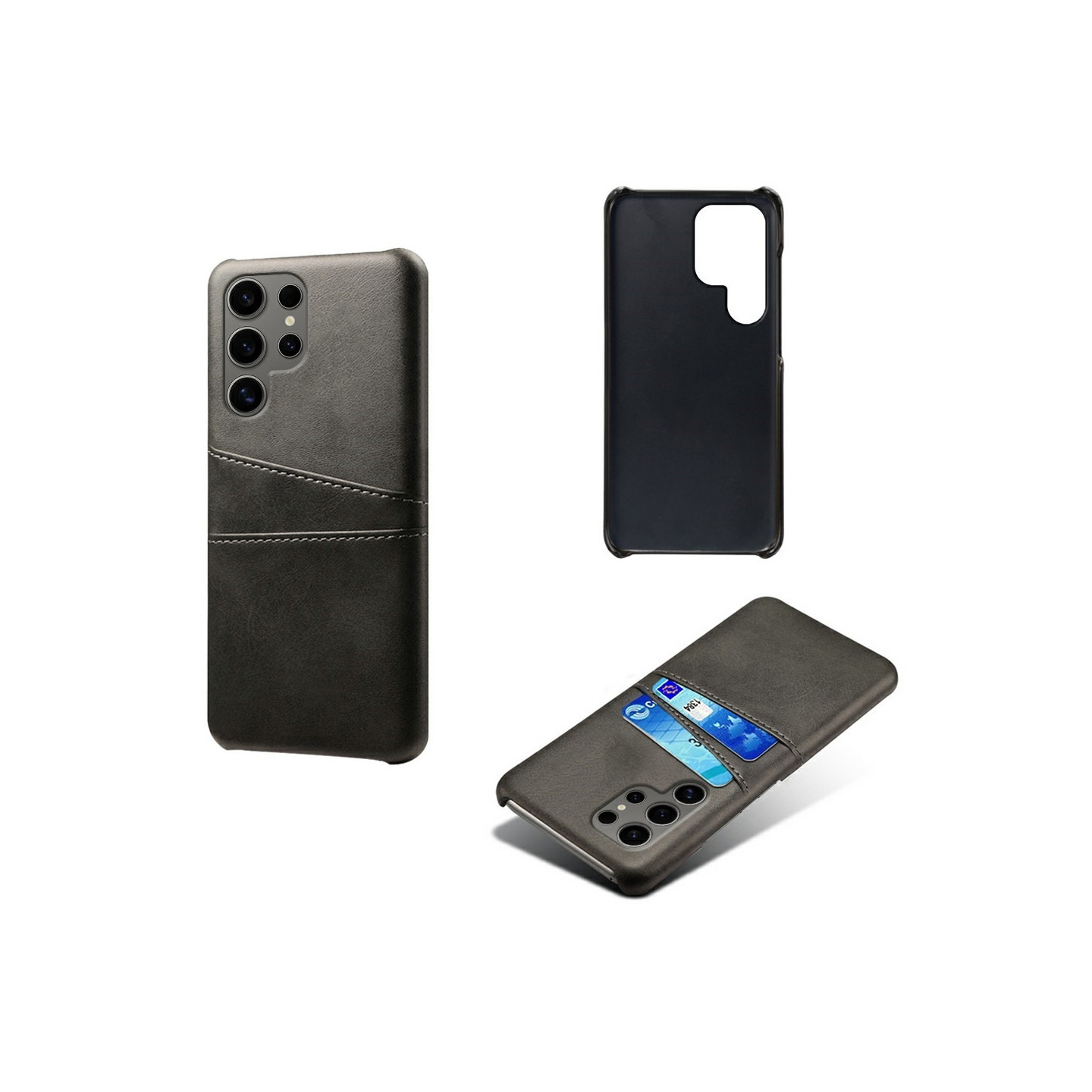 Samsung Galaxy S25 Ultra  KSQ Pu-Leather Coated Shell Hard Case