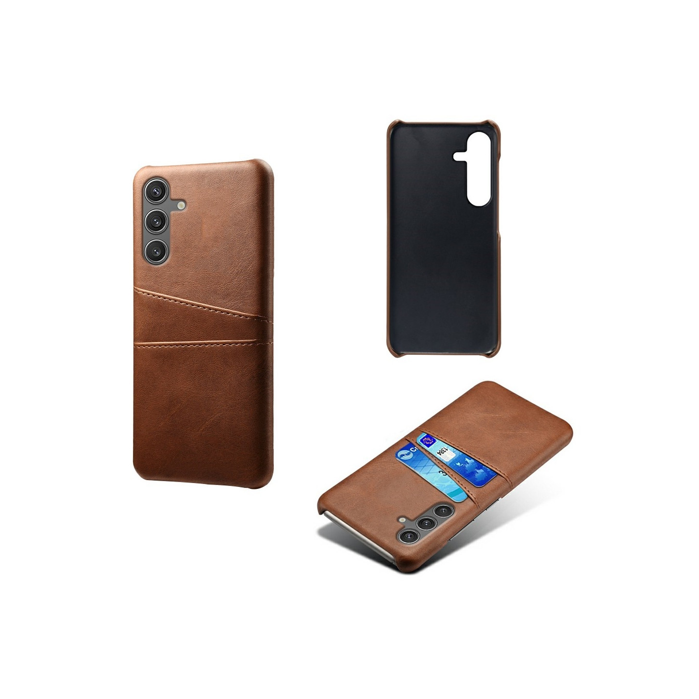 Samsung Galaxy S25 KSQ Pu-nahkapäällysteinen kuori kova kotelo