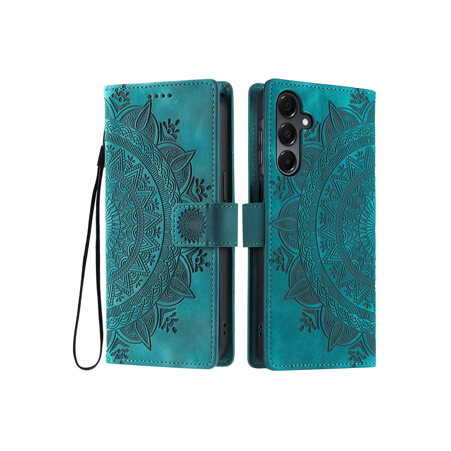 For Samsung Galaxy A26 Lommebok Deksel Shell Mandala Blomstermønster