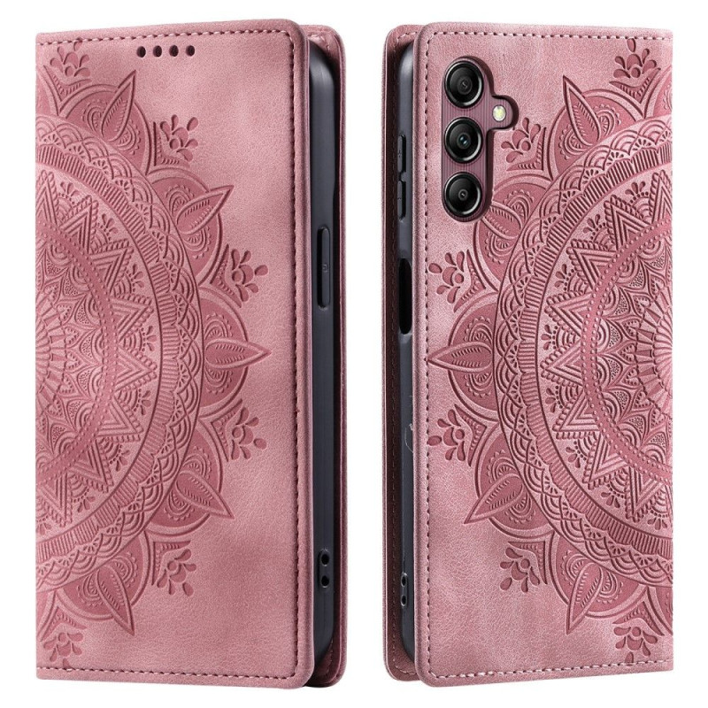 Til Samsung Galaxy S25 tegnebogscover Cover Shell Mandala Blomstermønster
