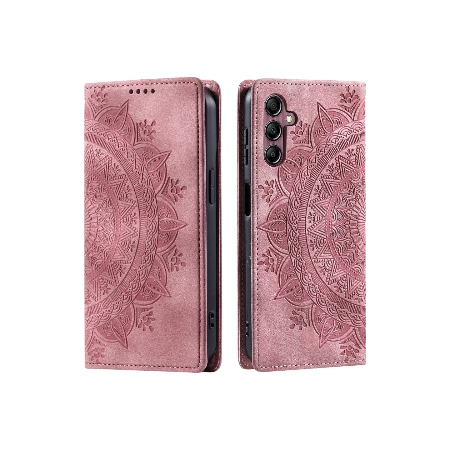 Til Samsung Galaxy S25 tegnebogscover Cover Shell Mandala Blomstermønster