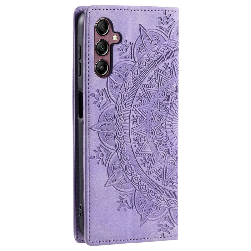 For Samsung Galaxy S25 Lommebok Deksel Shell Mandala Blomstermønster