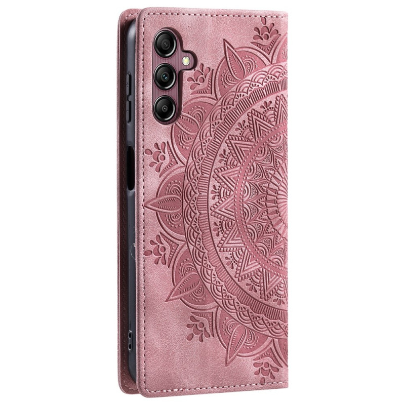 For Samsung Galaxy S25 Wallet Case Cover Shell Mandala Flower Pattern