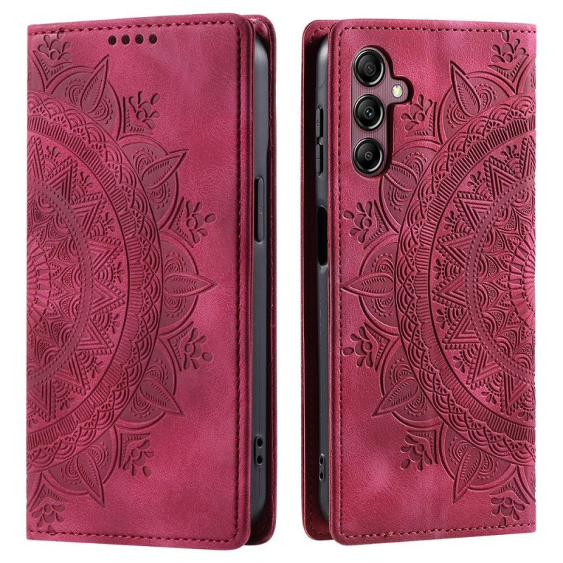 For Samsung Galaxy S25 Lommebok Deksel Shell Mandala Blomstermønster
