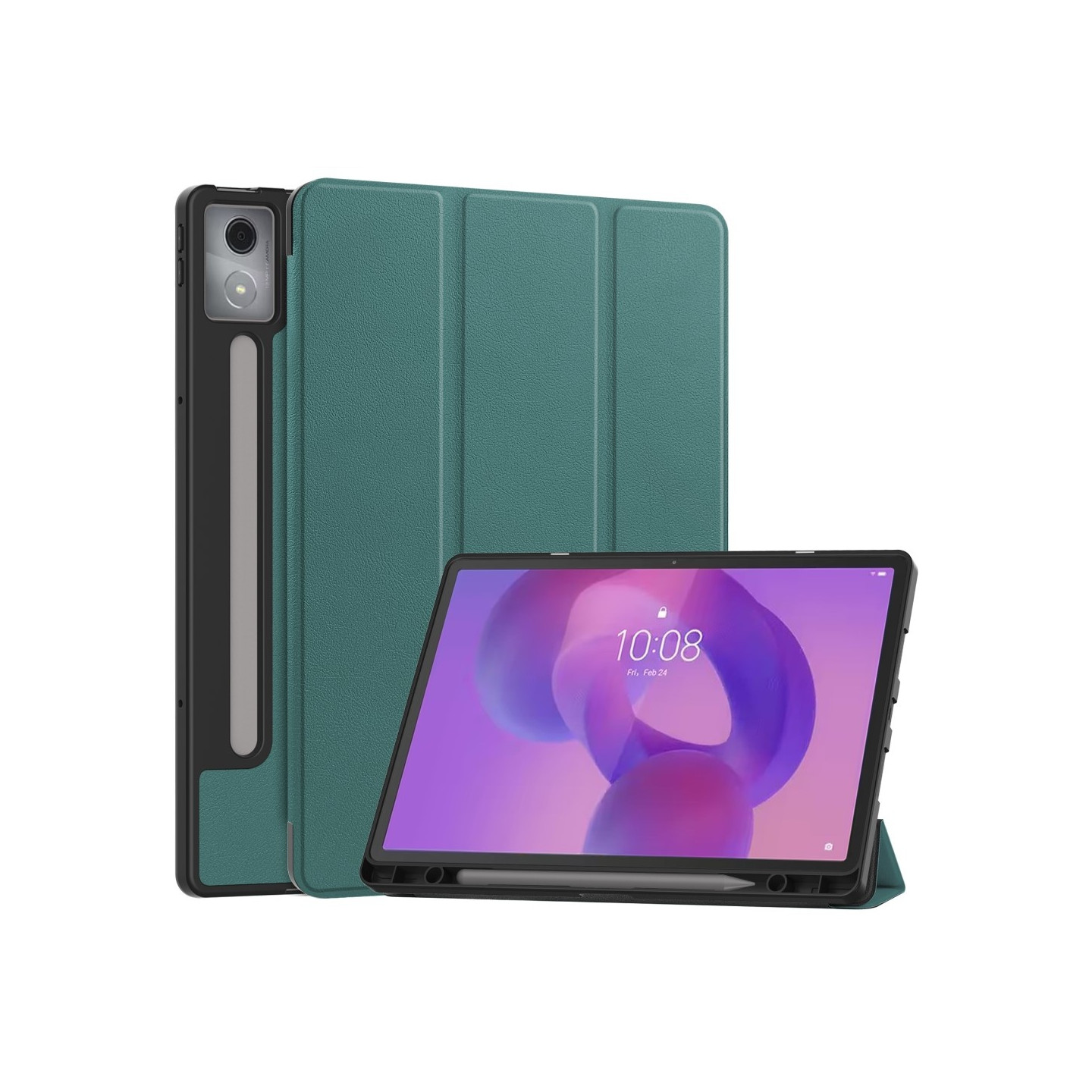 For Lenovo Idea Tab Pro Case Tri-Fold Stand Cover with Pen Holder