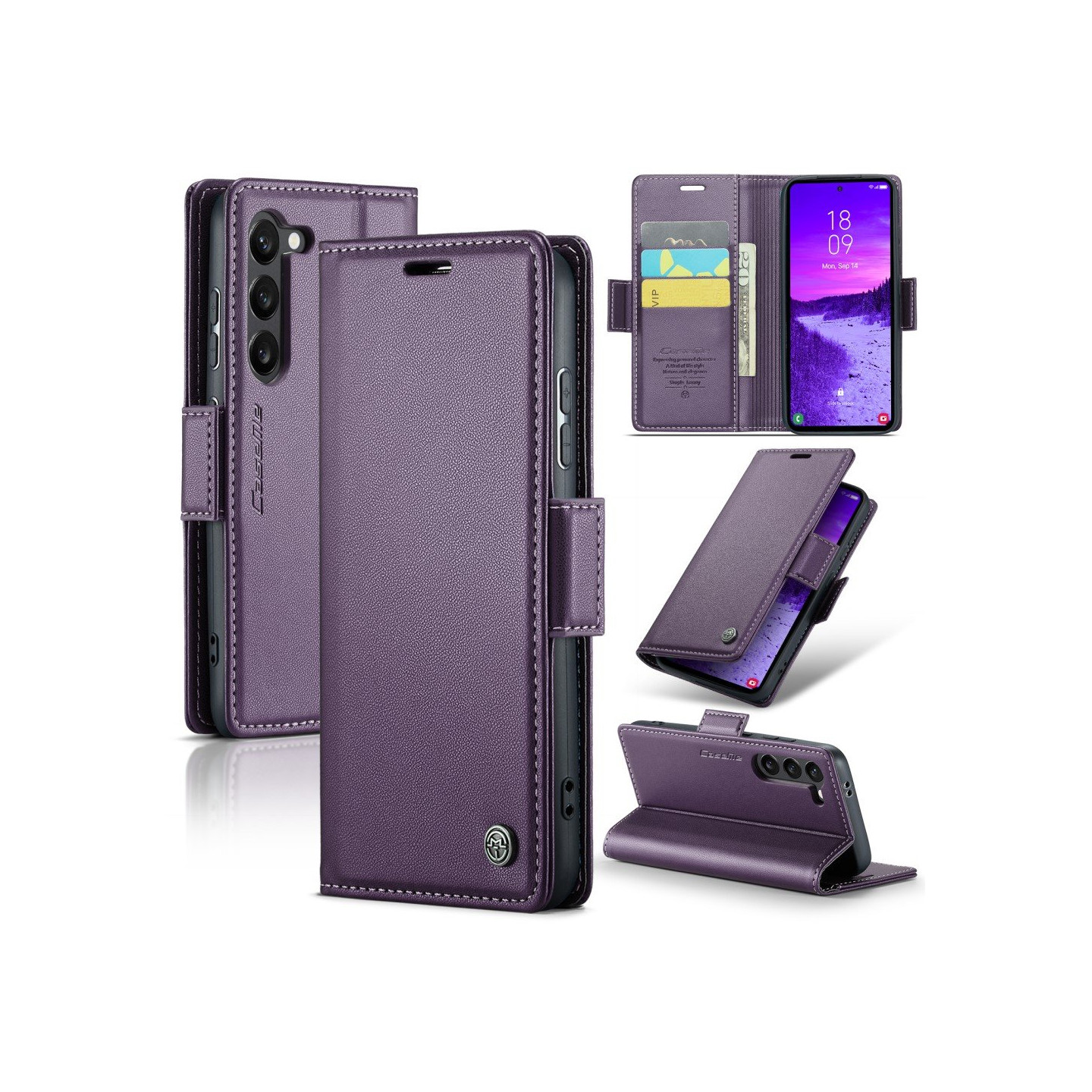 CASEME Plånboksfodral Samsung Galaxy S25 - Lila