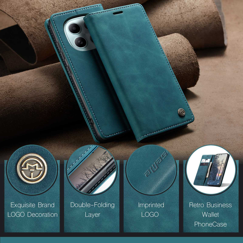 CASEME Retro Wallet Case for Xiaomi Redmi Note 15 / Xiaomi Poco M8 5G