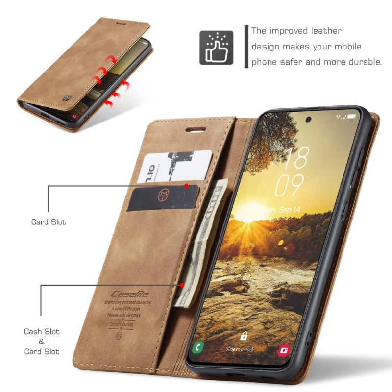 CASEME Plånboksfodral Samsung Galaxy S25+ (S25 Plus) - Brun