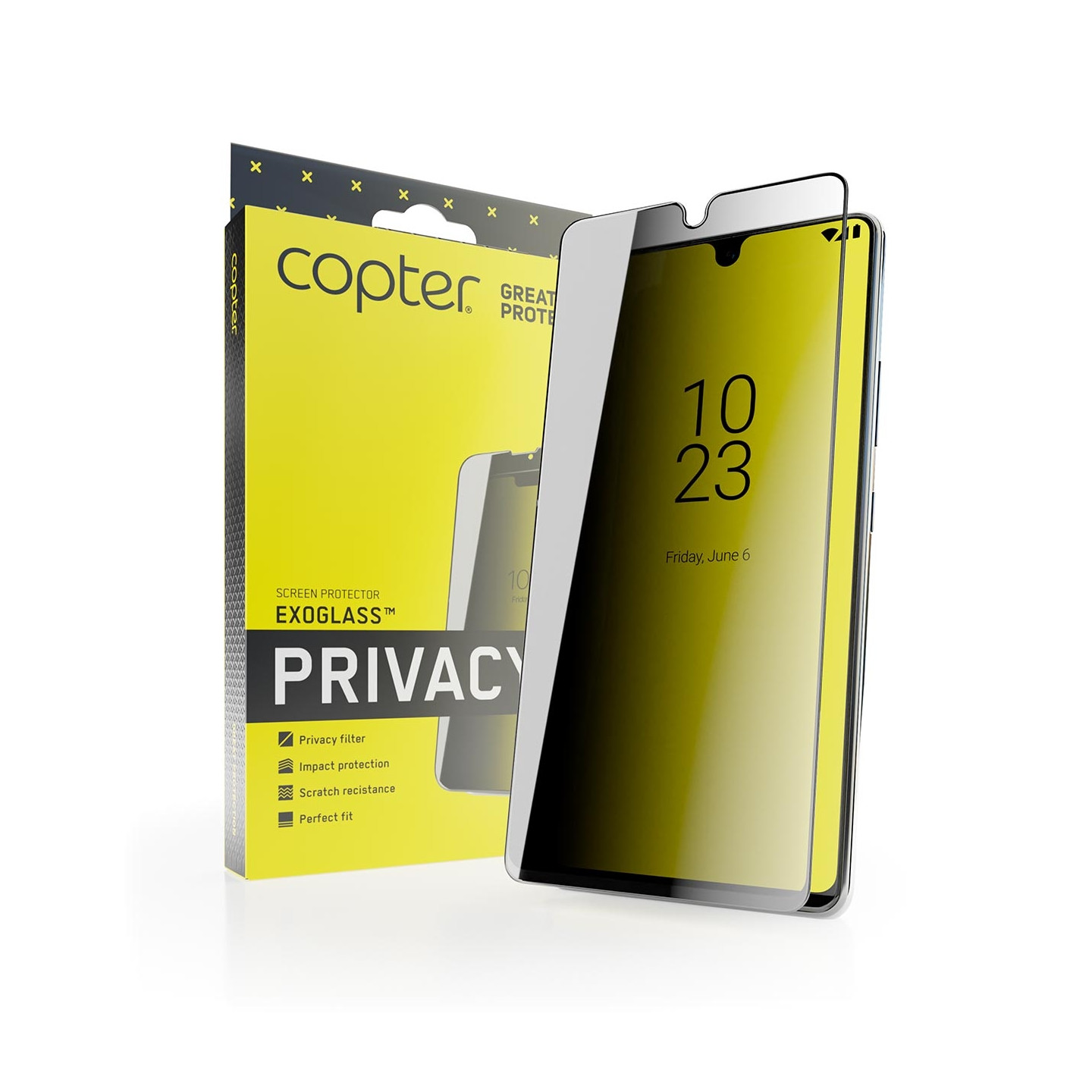 Copter Exoglass Privacy til Samsung Galaxy S25
