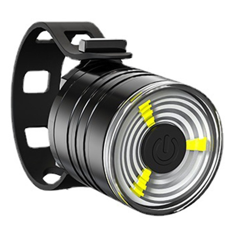 Cykellys Lys Cykelhjelm LED for/baglygte Vandtæt - Hvid