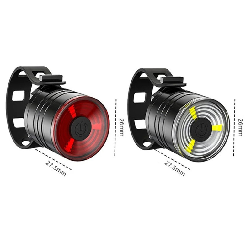 Bicycle Lighting Light Bicycle helmet LED front/rear light Waterproof - Red