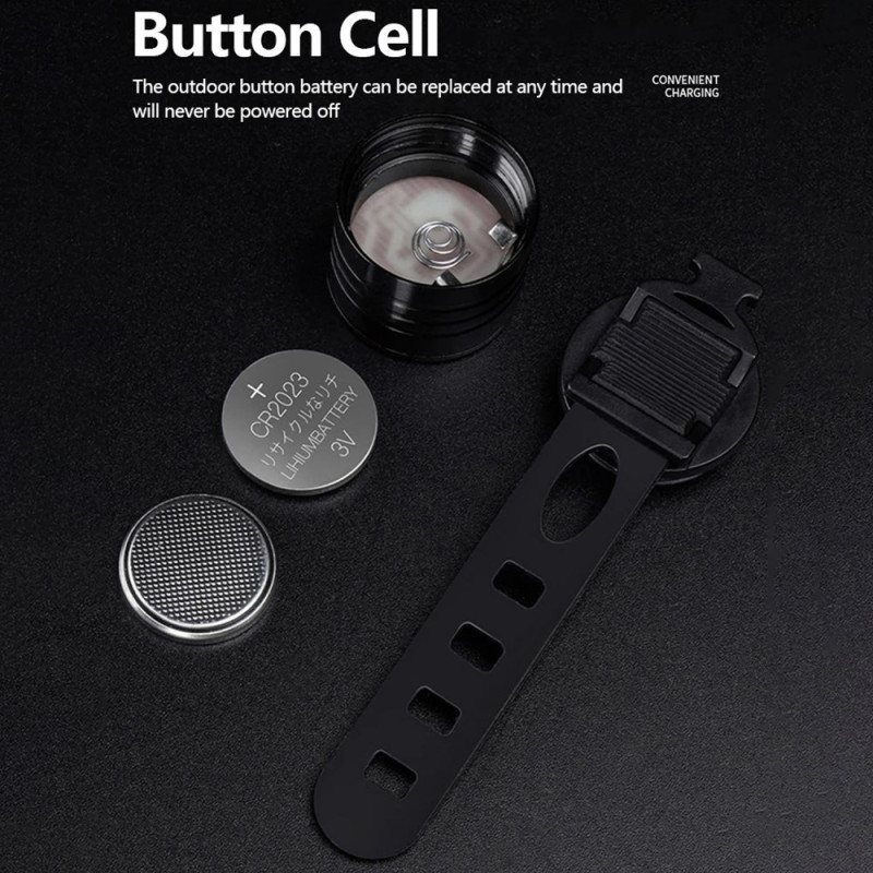 Cykel Belysning Ljus Cykelhjälm LED fram/bakljus Vattentät - Vit