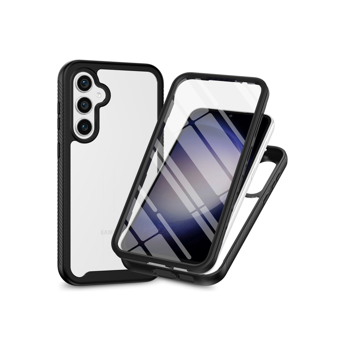 För Samsung Galaxy A56 / A36 skal i PC+TPU med stötdämpande mobilskal