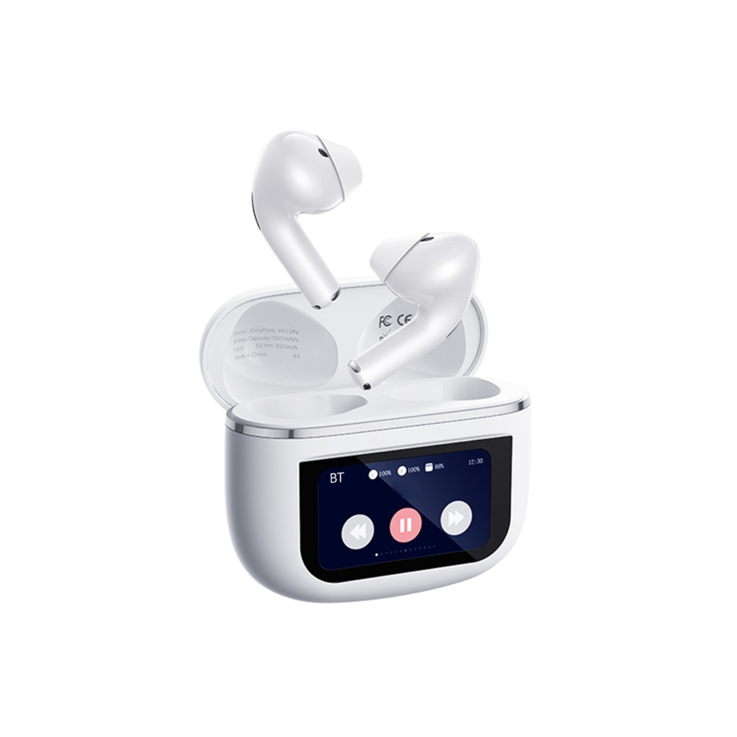 REMAX Cozypods True Wireless Earbuds -kosketusnäyttö ANC melua vaimentavat Bluetooth-kuulokkeet - valkoinen