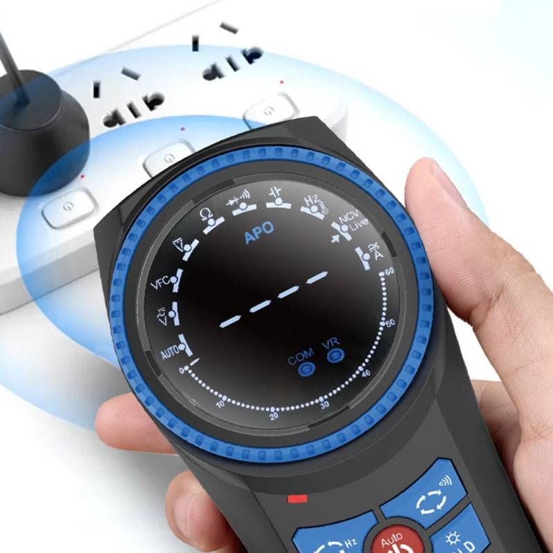 SUNSHINE Roterende Multimeter Auto Range Håndholdt Spændingsmodstand Kontinuitetstester