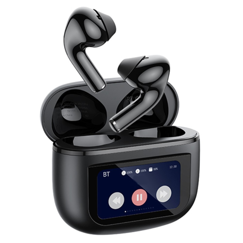 REMAX Cozypods True Wireless Earbuds Touch Screen ANC støjreducerende Bluetooth-hovedtelefoner - Sort