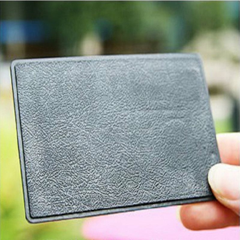 Ultratunn soldriven fickkalkylator Miniräknare 8 siffror Touch Calculator - Svart