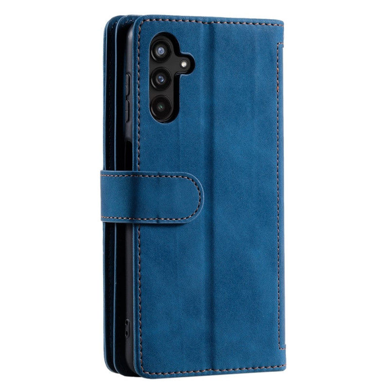 For Samsung Galaxy A56 5G Case Zipper Pocket PU Leather Phone Cover with 9 Card Slots