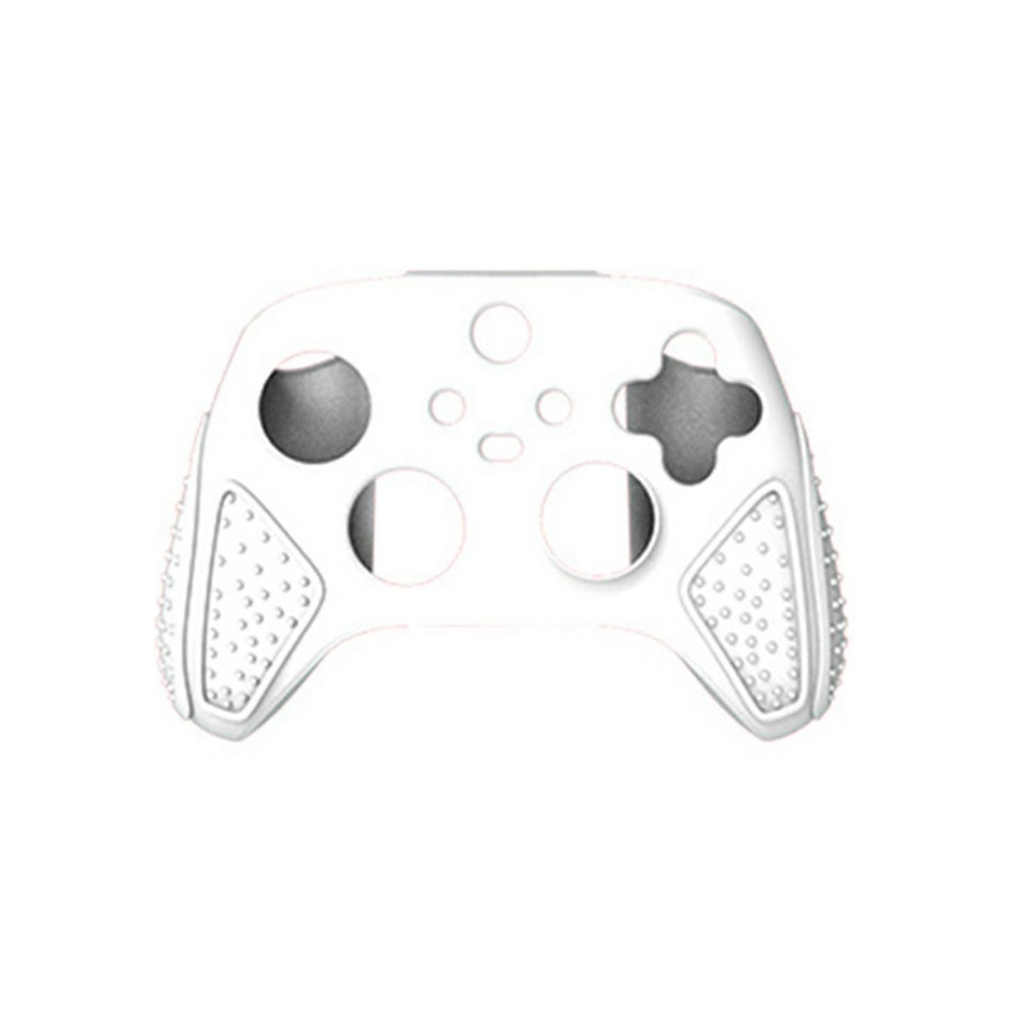 För Xbox Series S/X Game Controller Dammtätt silikonskydd Anti-halk Fodral - Vit