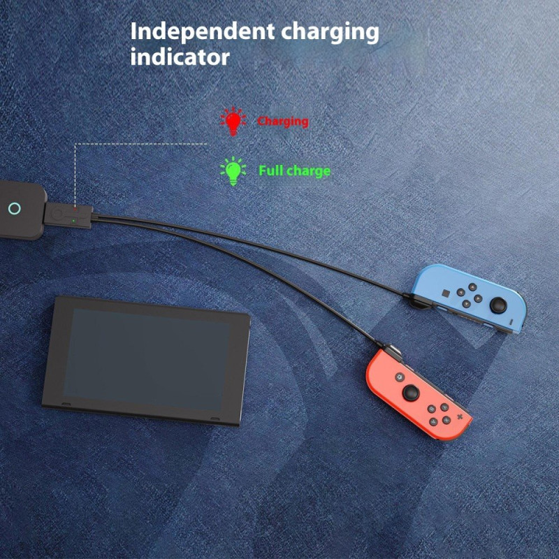Ladekabel kompatibel med Nintendo Switch OLED Joy-Con Controller 2 i 1 USB