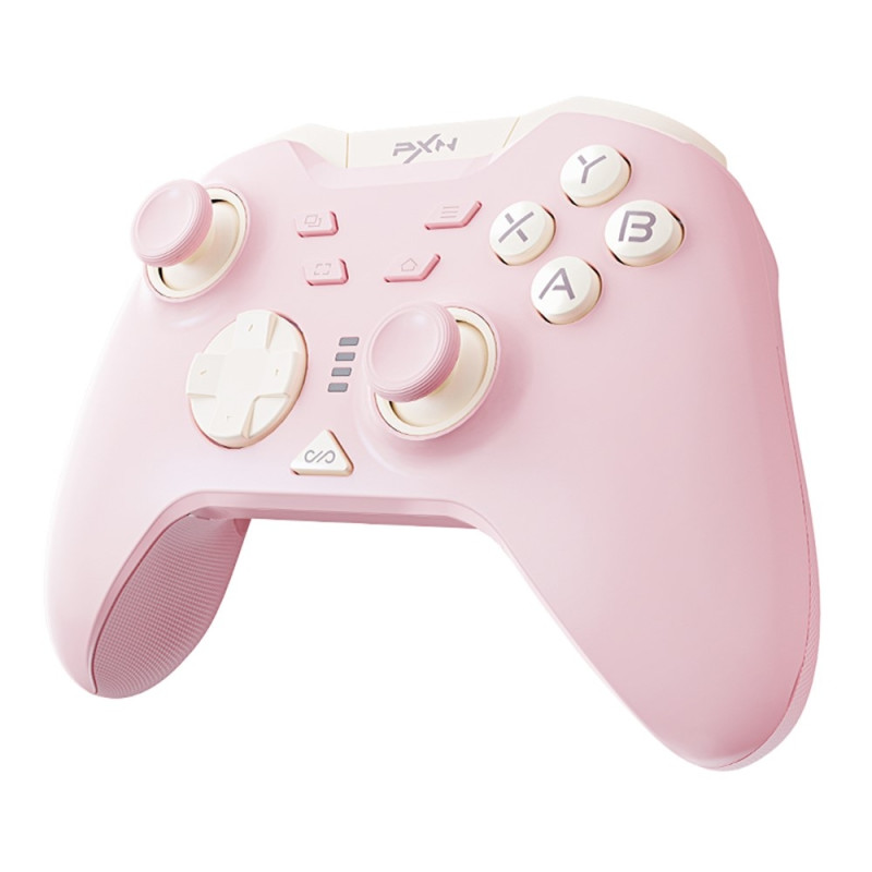 Bluetooth trådløs spillkontroller med mottaker kompatibel med Steam PC Android iOS Nintendo Switch - Rosa