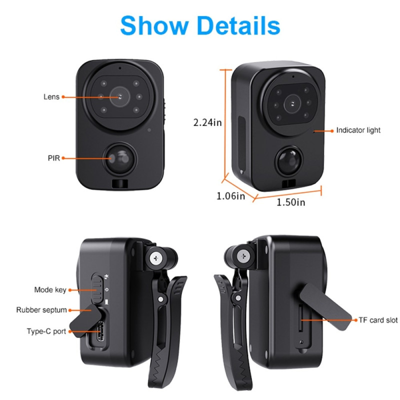 Waterproof HD Camera PIR Surveillance Camera Home Outdoor Security Video Recorder