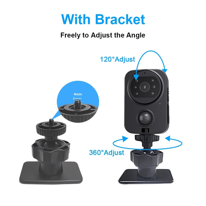 Vanntett HD-kamera PIR-overvåkingskamera Hjemme utendørs sikkerhetsvideoopptaker