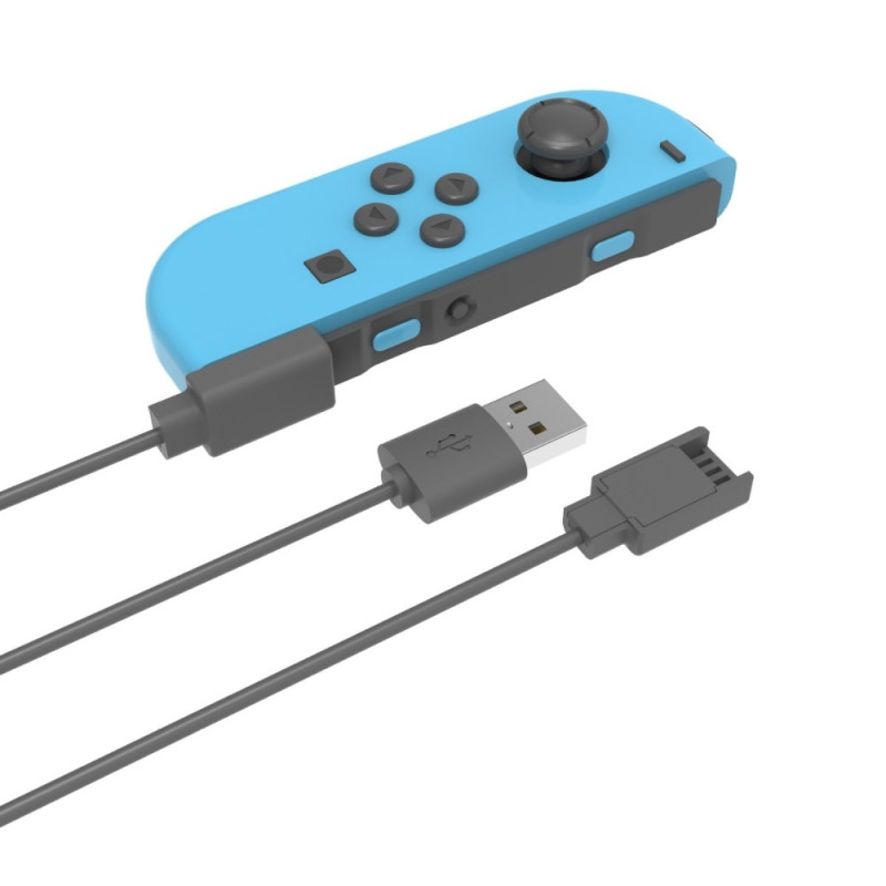 2 i 1 opladningskabel kompatibel med Nintendo Switch Joy-Con 2,5 m forlænget USB-opladerledning