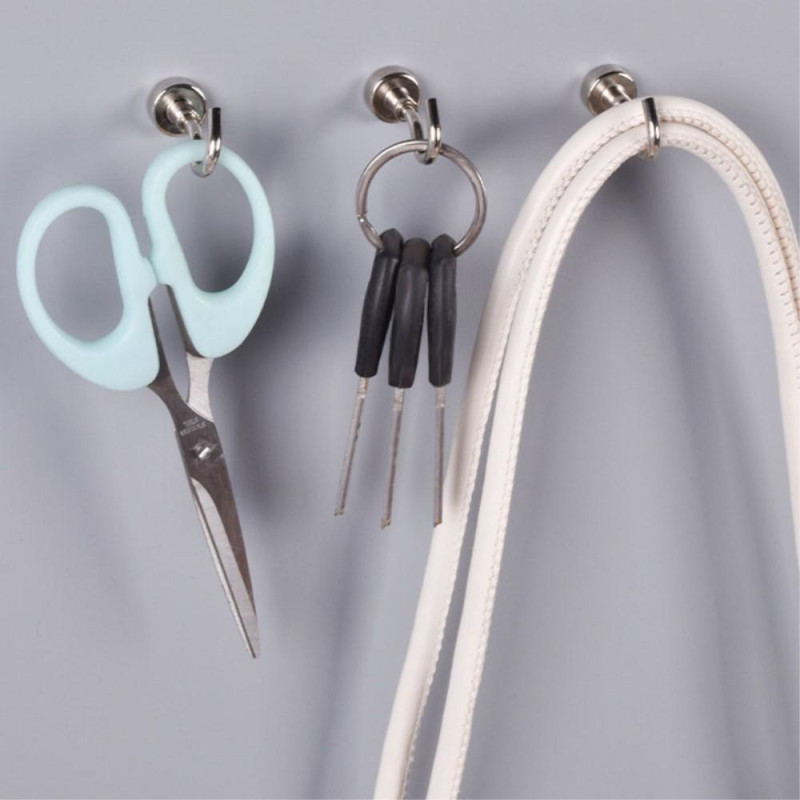 No Drilling Magnetic Hooks Magnetic Hangers for Home Kitchen Refrigerator Office 2 pieces
