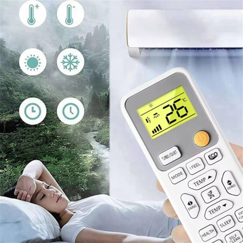 Erstatning fjernkontroll for 0010406609E for Haier klimaanlegg