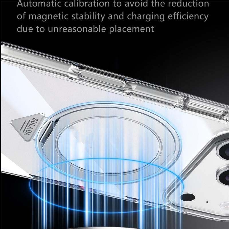 Til iPhone 17 Pro Max Cover SULADA Magnet med Kickstand TPU + PC Klar