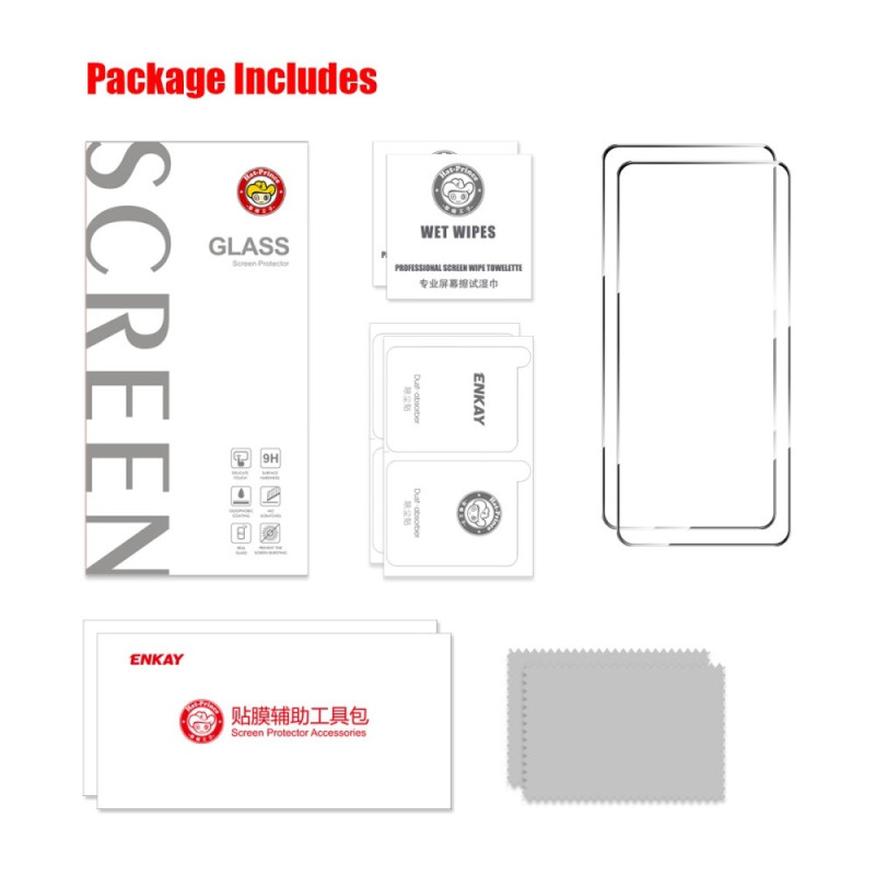 ENKAY 2stk herdet glass skjermbeskyttere til Samsung Galaxy A36 5G / A56