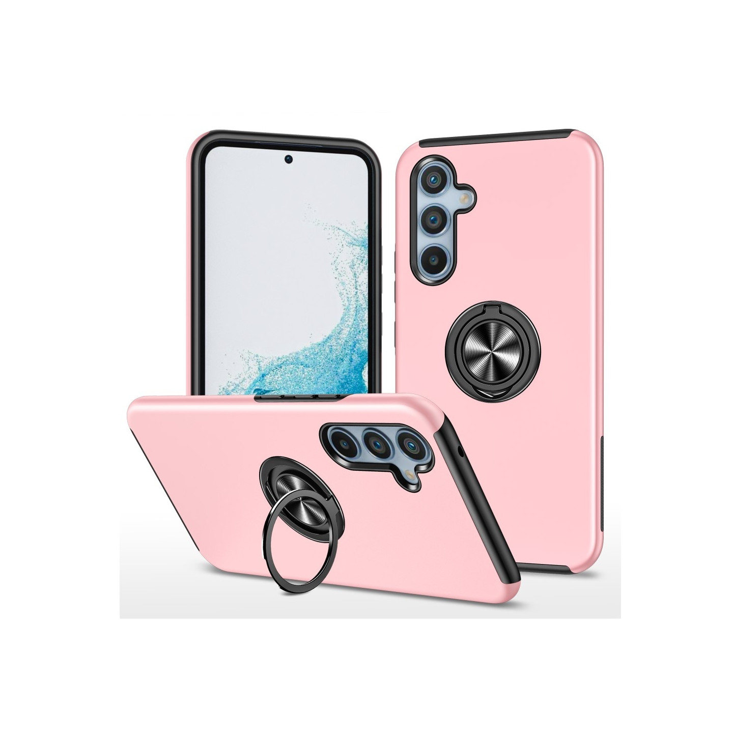 Til Samsung Galaxy A56 5G Hybrid Cover med Roterbar Ringholder