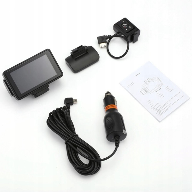 Fram och bak inspelning Dash Cam 1080P HD Night Vision Bilkamera Recorder