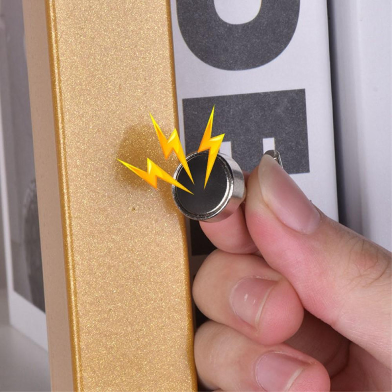 Ingen boremagnetiske kroge Magnetiske bøjler til hjemmekøkken Køleskab Kontor 2 stk