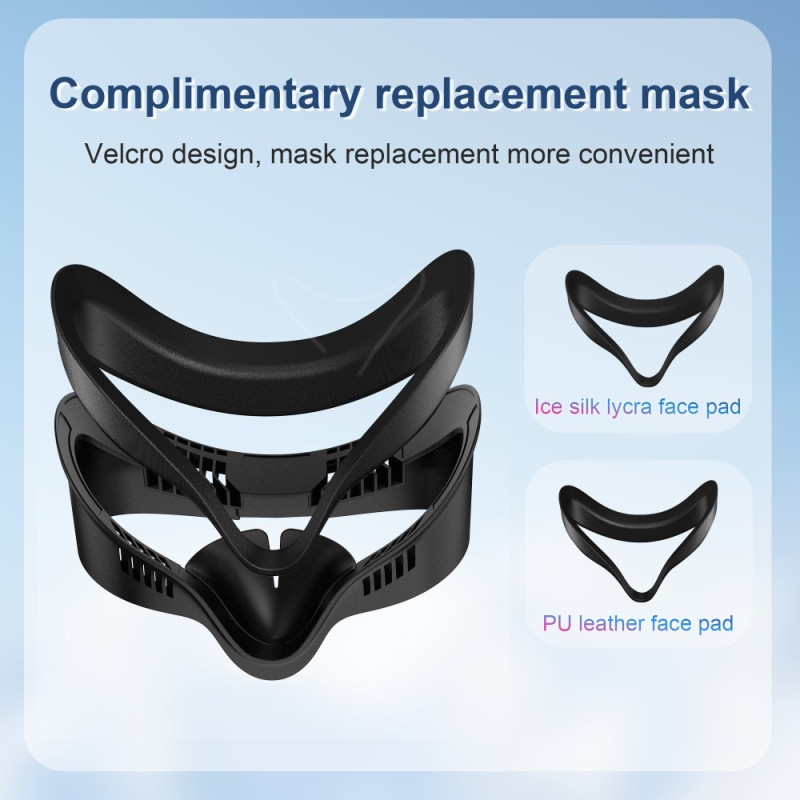 För Meta Quest 3S VR Face Mask Magnetisk kylfläkt Foam Pad Andas ansiktsskydd