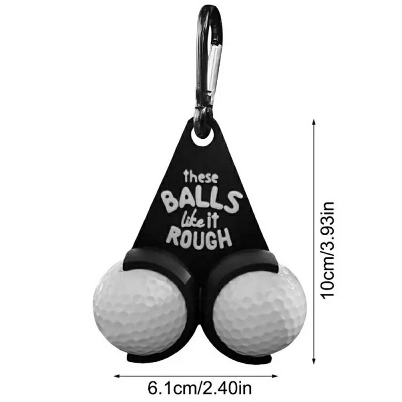 Golfpallon pidike Hauskat kirjaimet Double Golf Balls Golf Gift - Tyyli B