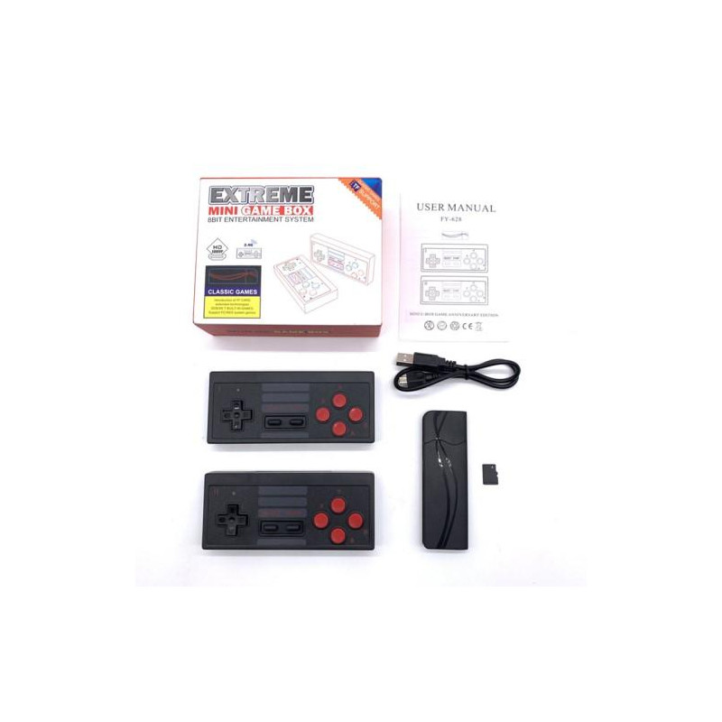 Classic Game Box 8 - Bit Entertainment System TV Game Console (Built - in 628 Games)