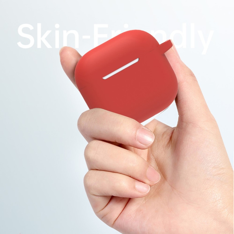 För AirPods 4  6 i 1 Tillbehör Fodral Rem Hållare Öronkrokar Nackrem Nyckelring - Vit