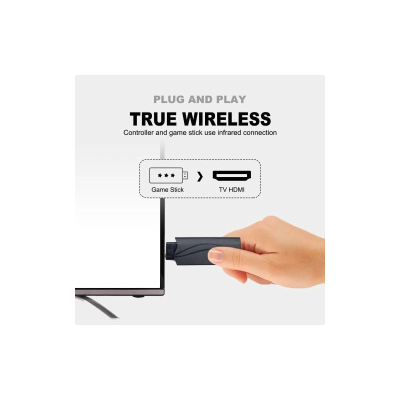 Classic Game Box 8 - Bit Entertainment System TV Game Console (Built - in 628 Games)