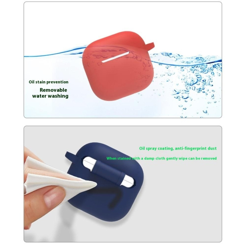 Til AirPods 4 6 i 1 Tilbehør Taske Stropholder Ørekroge Halsrem Nøglering - Græs